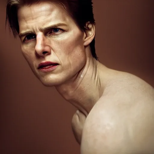 Prompt: realistic expired fuji film portrait of white albino tom cruise, hyperrealism, photorealistic, detailed, atmospheric, 8 k, award winning photography, cinematic