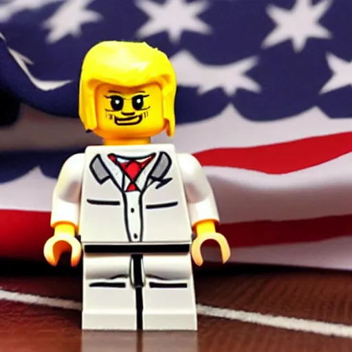 Image similar to Donald Trump lego set