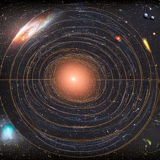 Prompt: a real photo of the observable universe, hyper detailed, 8k