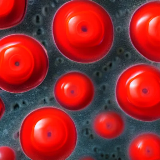 Prompt: red blood cells on needle tip, highly detailed, digital painting, artstation, concept art, movie still, smooth, sharp focus uhd 8 k, cell cover style