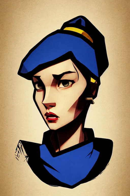 Prompt: only one head single portrait team fortress 2 scout the girl with the pearl earring as the team fortress 2 scout team fortress 2 scout team fortress 2 scout scout team fortress 2 scout, a maciej kuciara art deco style ink drawing, smooth, sharp focus, vibrant volumetric dark natural light, dark enlightenment, alchemy, nigredo.