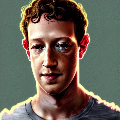 Prompt: portrait of Mark Zuckerberg as a drug dealer, accurate, intricate, headshot, highly detailed, digital painting, artstation, concept art, sharp focus, illustration, art by artgerm and greg rutkowski and alphonse mucha