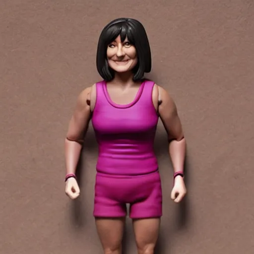 Image similar to Davina McCall action figure, figurine, realistic, detailed product photo