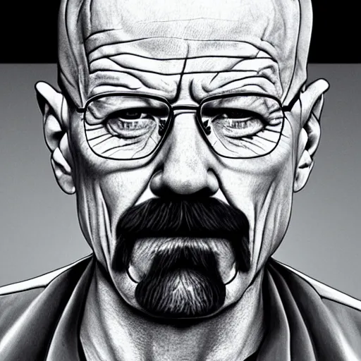 Image similar to a detailed portrait of walter white with a pacifer in his mouth, art illustration, incredibly highly detailed and realistic, 8 k, sharp focus