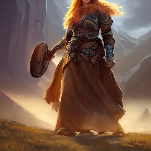 redhead viking art