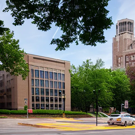 Prompt: University of Michigan hospital in Ann Arbor