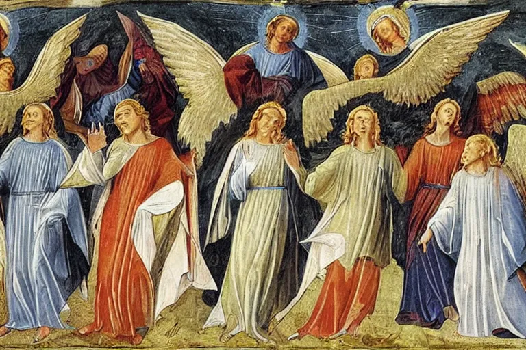 Image similar to the angels as described in the book of revelations