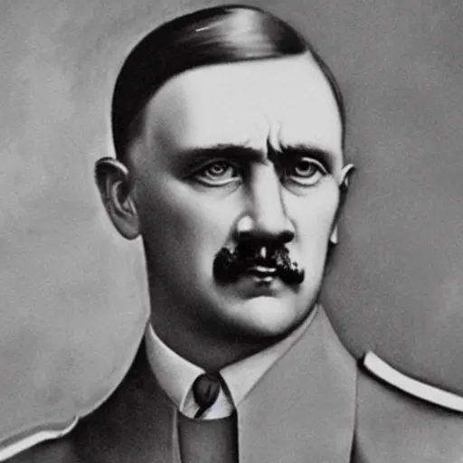Prompt: gigachad, painted by adolf hitler