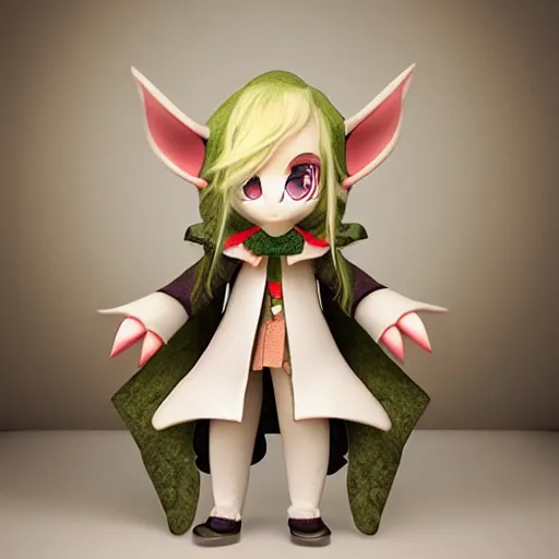 Prompt: cute fumo plush of an elven apothecary who is an expert at brewing poisons, potionmaster, vray caustics