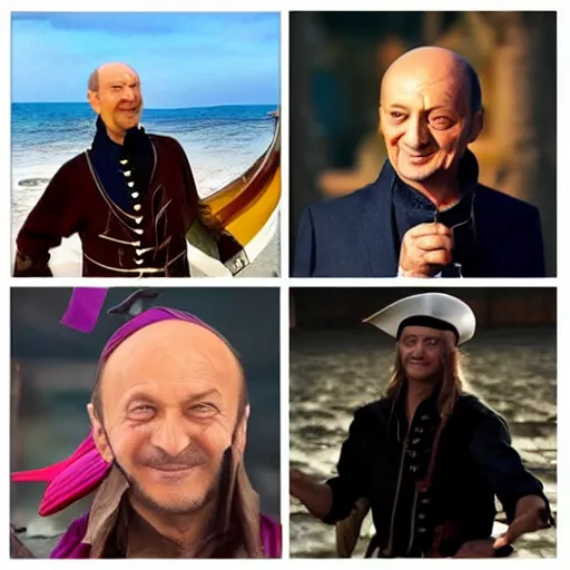 Image similar to Traian Basescu as a pirate