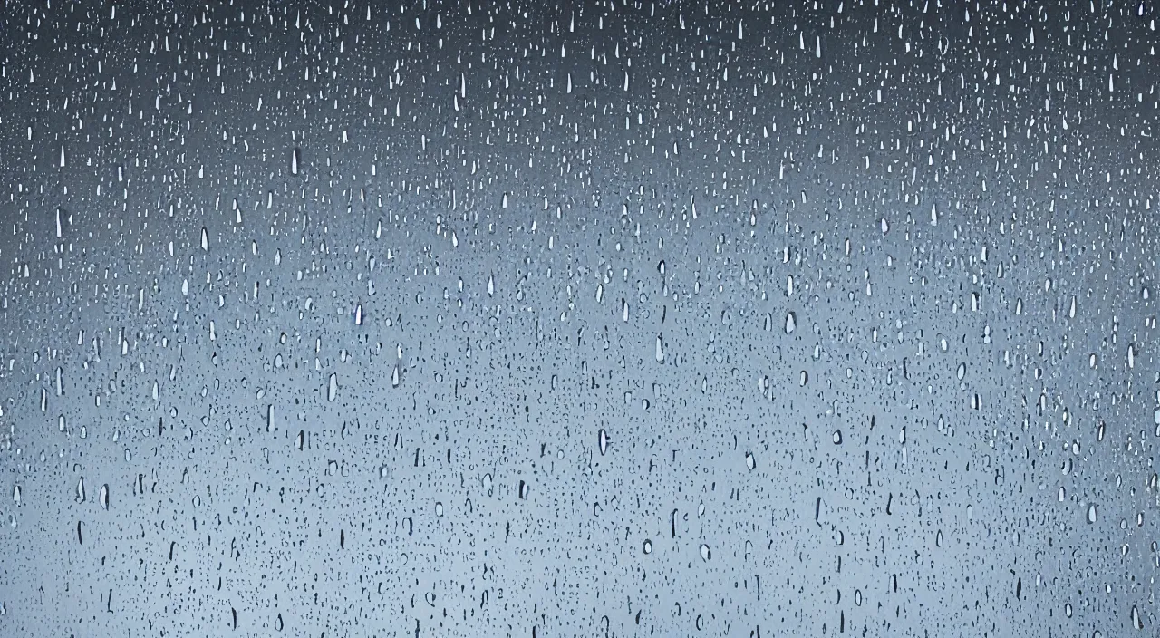 Prompt: Upside-down slow motion rain in a cloudless sky, hyper detailed photorealistic