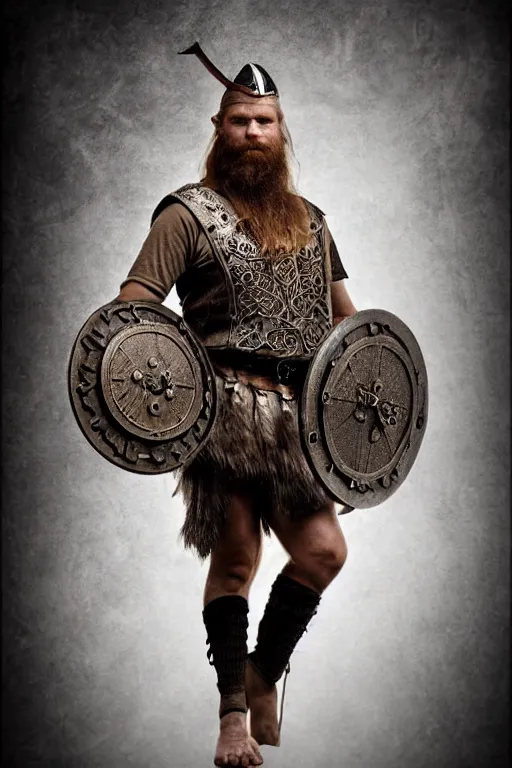 Image similar to old vintage full body photo of ancient viking warrior with full beard on the complex complex steam punk art deco antigravity engine during big viking event, extreme sports photography ,super high speed photography, dynamic photography,symmetrical face, clean face, muscular body, high speed,dirt and grawel in air, lens flares, dust partiles in the air, dramatic lighting, intricate, highly detailed, centered, smooth, sharp focus, sports photography, old photo, black and white, sepia, cinematic lighting, cinematic angle, national geographic