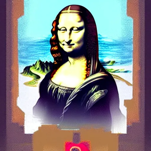 Image similar to monalisa egirl