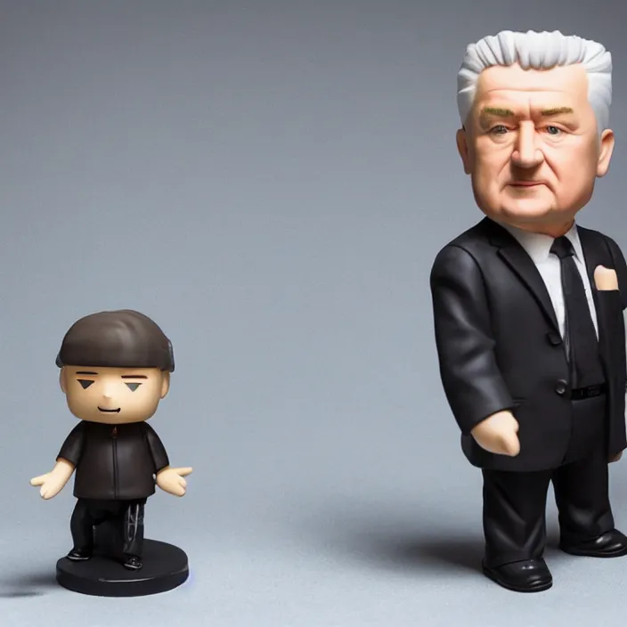 Prompt: david lynch as a nendoroid, studio lighting, product photo, 8 k,