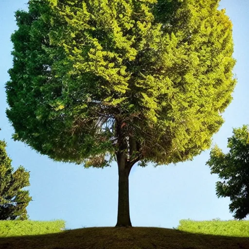 Image similar to a tree giving a lecture in math, photography, school,