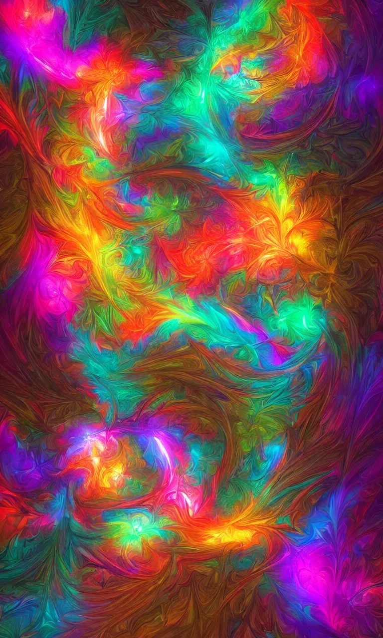 Image similar to light fractal caustics. vivid. artgerm. digital art. trending on artstation. 8k resolution.