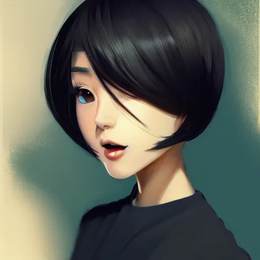 Prompt: A potrait of a bot with big and cute eyes, fine-face, realistic shaded perfect face, fine details. Night setting. Very anime style. Realistic shaded lighting poster by Ilya Kuvshinov katsuhiro, magali villeneuve, artgerm, Jeremy Lipkin and Michael Garmash, Rob Rey and Kentarõ Miura style, trending on art station