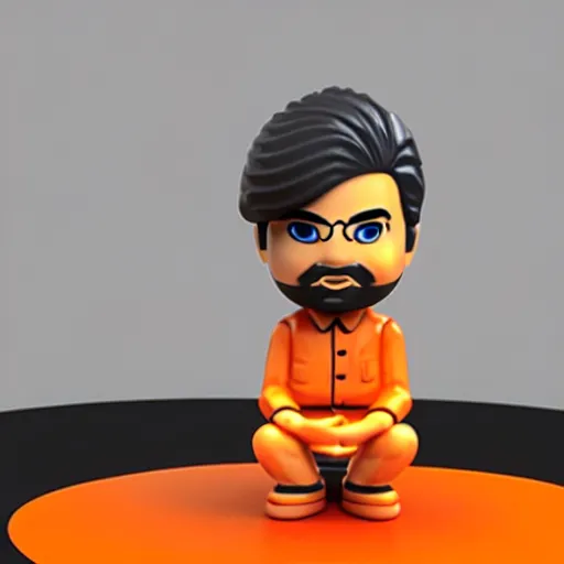 Image similar to narendra modi mini figure, toy, 3 d render, 4 k, hd