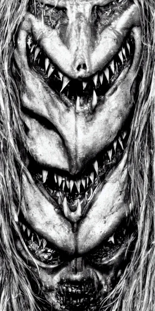 Prompt: a beautiful portrait photograph of Predator horror movie monster, for the highschool yearbook