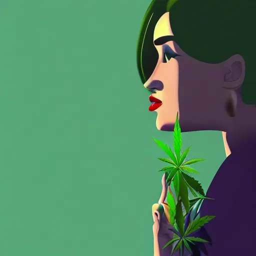 Prompt: cartoon portrait of a hard working young australian woman with a one paper joint alight smoking ; cannabis. octane 4 k render natural skin tones, by eyvind earle, female australian illustration