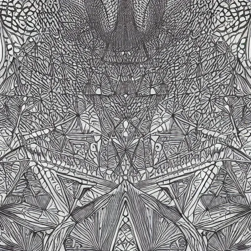 Image similar to Geometrically surreal wall crack, extremely high detail, photorealistic, intricate line drawings, dotart, album art in the style of James Jean