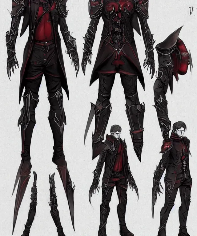 Prompt: full body concept art of a vampire brotherhood knight in the style of fallout / anime trending on artstation deviantart pinterest detailed realistic hd 8 k high resolution