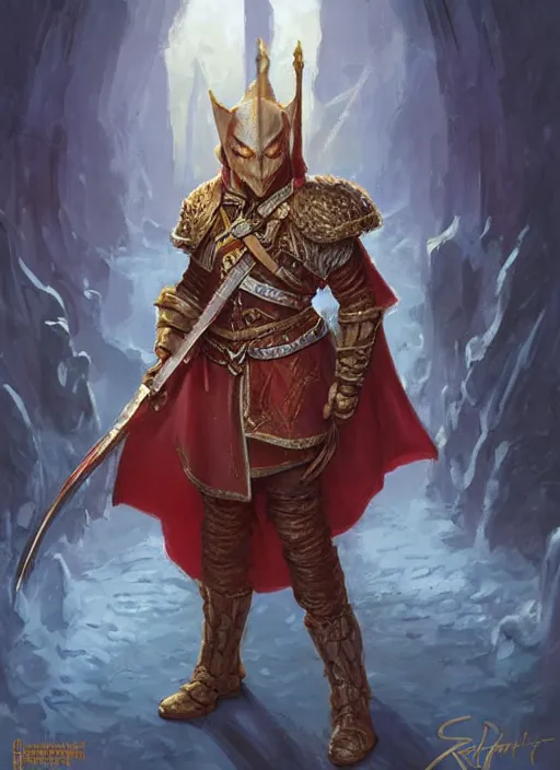 Image similar to royal guard, dndbeyond, bright, colourful, realistic, dnd character portrait, full body, pathfinder, pinterest, art by ralph horsley, dnd, rpg, lotr game design fanart by concept art, behance hd, artstation, deviantart, hdr render in unreal engine 5