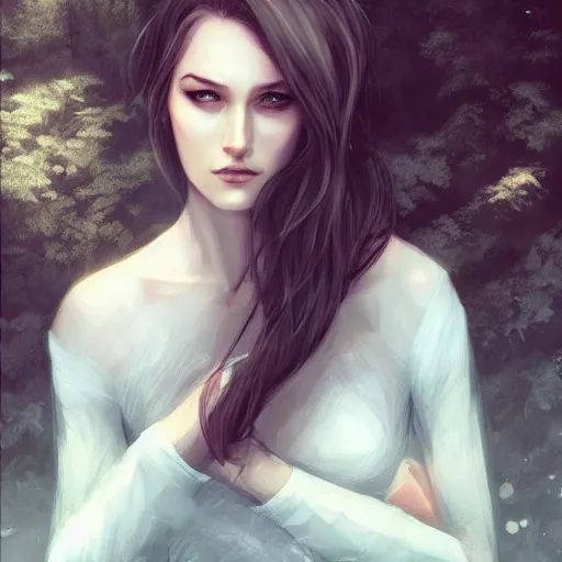 Image similar to a portrait of a character in a scenic environment by charlie bowater, eldritch