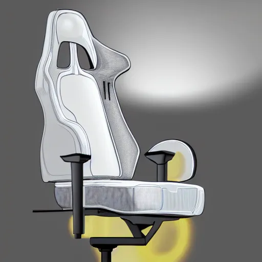 Prompt: Gaming chair as a toilet, leds, high detail, sharp, studio, digital art