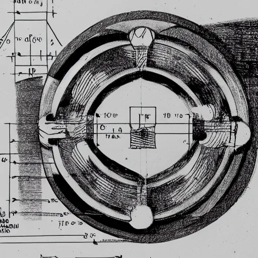 Image similar to hatred as a technical drawing