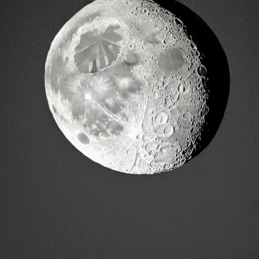 Image similar to a moon that looks like a bowling ball