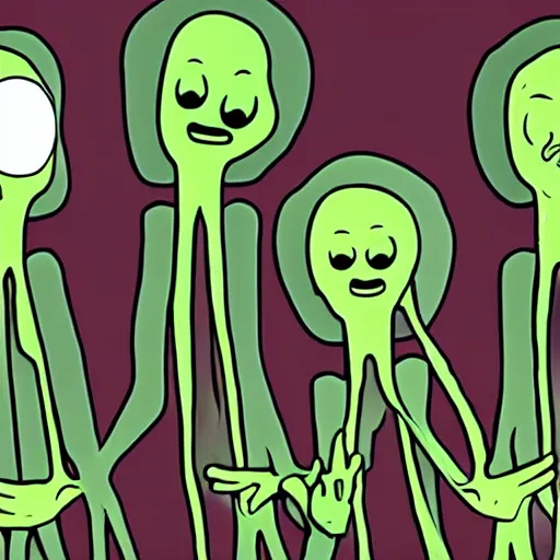 Prompt: Salad-Fingers illustration of the hit youtube-series as a commentary portrait