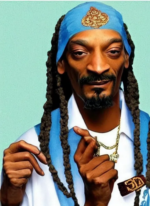 Image similar to snoop dogg as a prophet mohammed, perfect faces