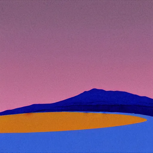 Image similar to alien landscape in the style of edward hoper