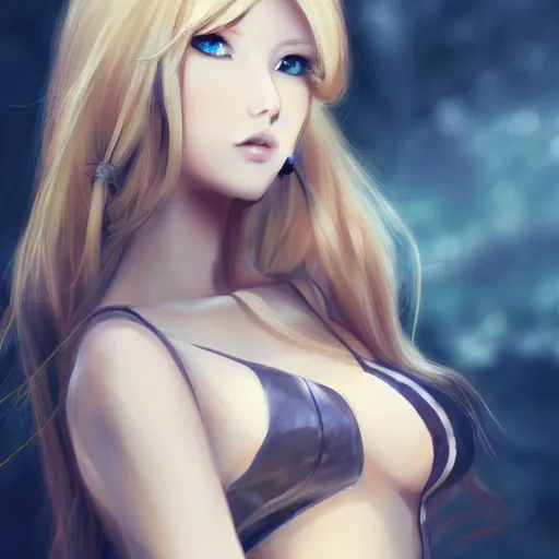 Prompt: a beautiful woman using a mech, blonde, long hair, pixiv, hyperrealistic