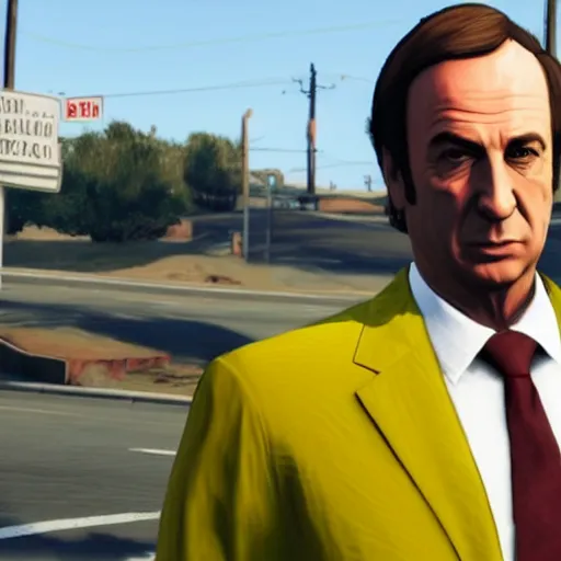 Image similar to saul goodman in gta v