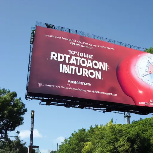 Prompt: a billboard advertising Inflation