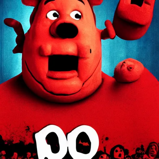 Image similar to kool - aid man horror movie poster