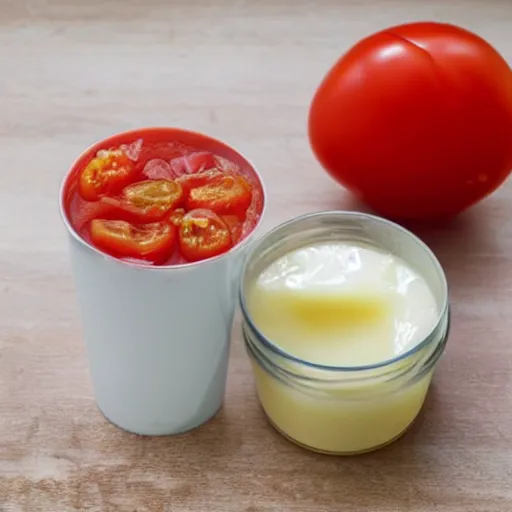 Image similar to condensed milk with tomato