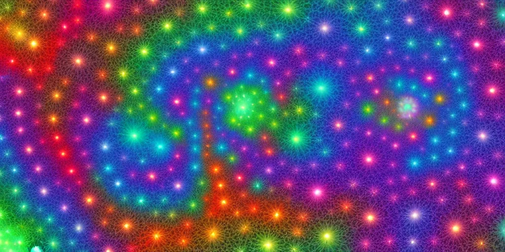 Image similar to colorful fractal universe