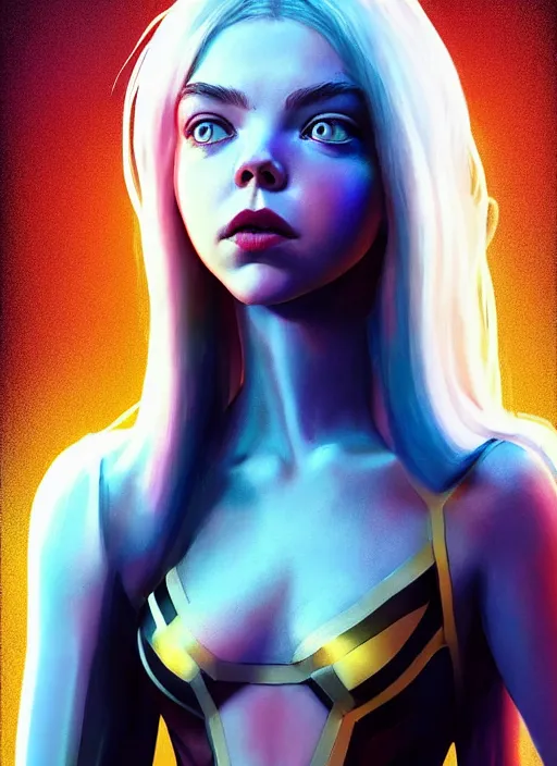 Image similar to anya taylor joy : : as magik x men character : : disney pixar movie still photo : : hi - fructose, sci fi decadent highly - detailed digital painting, golden ratio, octane render, artstation, smooth, sharp focus, scott robertson, artgerm, mucha, loish, wlop : :