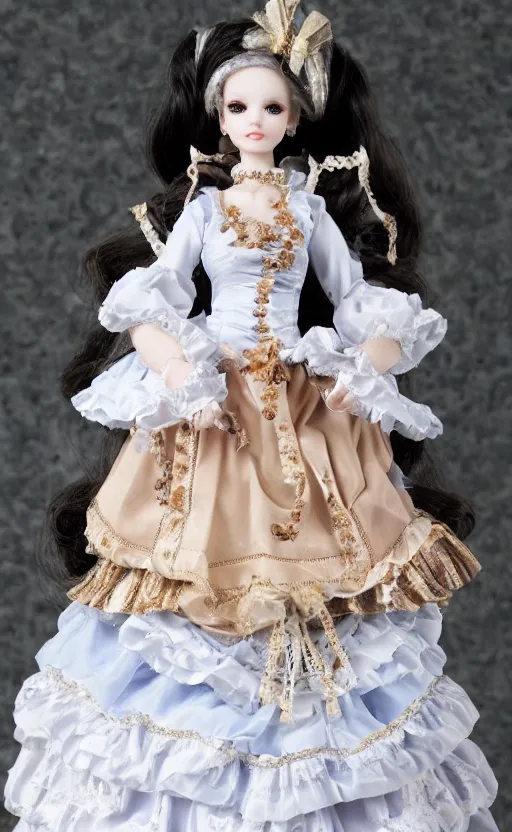 Image similar to dollfie in baroque dress