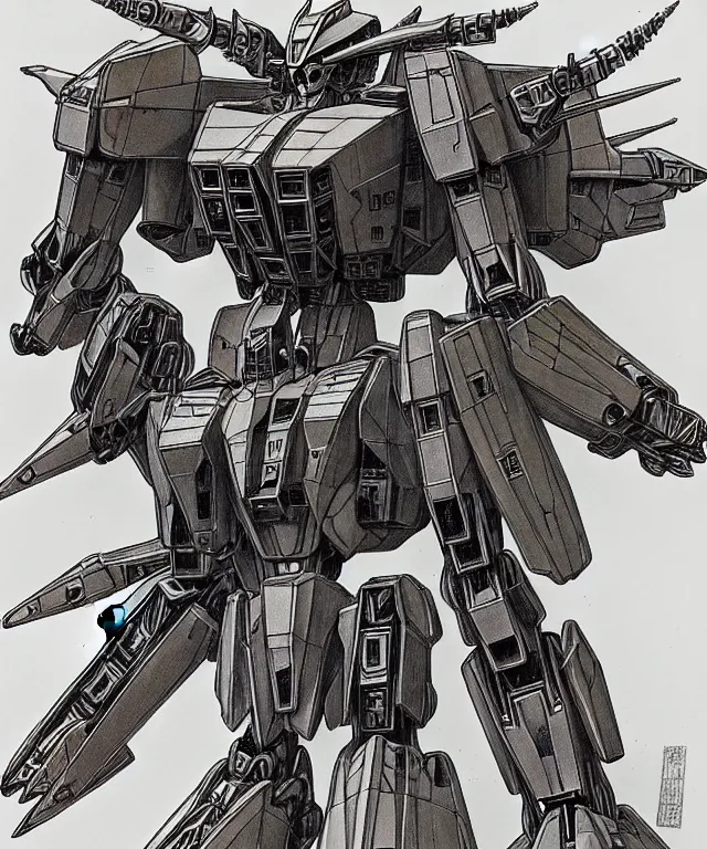 Image similar to the shrike from dan simmon's hyperion as a gundam mecha robot covered in blades, high details, masterpiece pencil sketch by mœbius