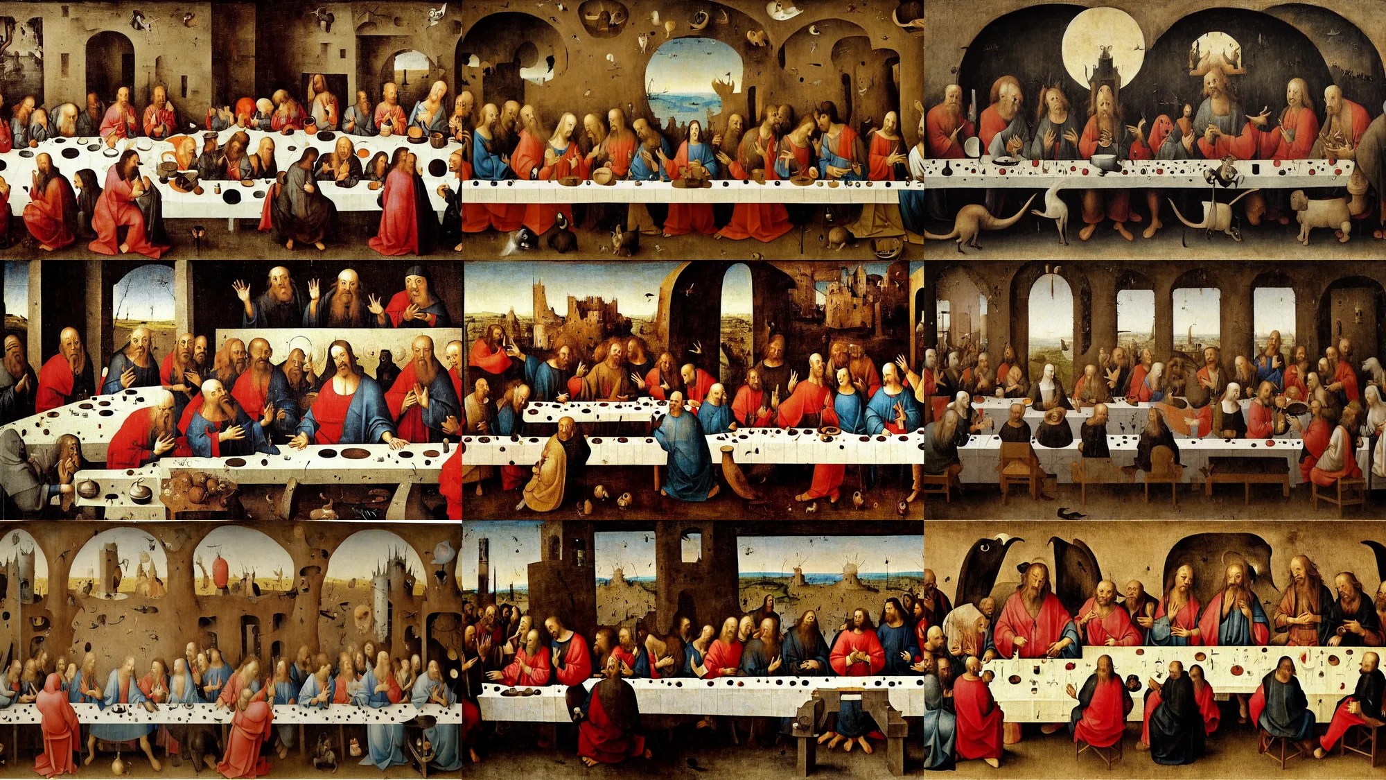 Prompt: the last supper by hieronymus bosch