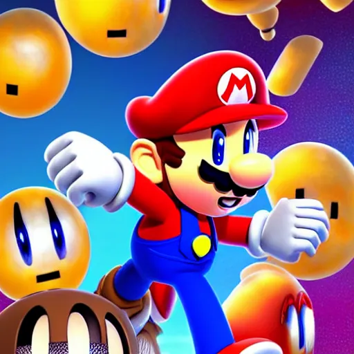 Image similar to super mario, kirby, sonic the hedgehog, super smash bros, star wars themed movie poster high detail accurate eyes and good gesture poses, pokemon anime cartoon style