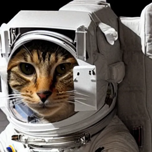 Image similar to astronaut cat