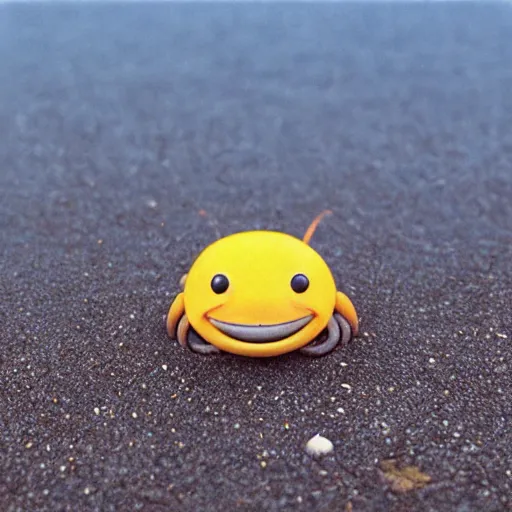 Prompt: A cute smiling crab on the beach, cute digital art by Quint Buchholz