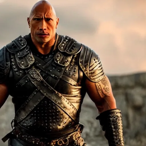 Image similar to Dwayne The Rock Johnson in the Game Of Thrones movie