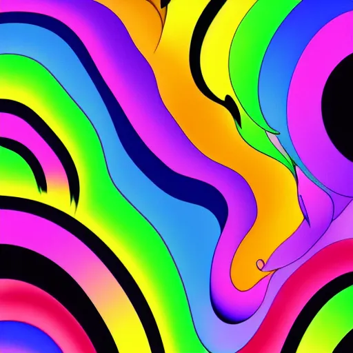 Prompt: lisa frank rainbow pattern wallpaper, 8k, high contrast