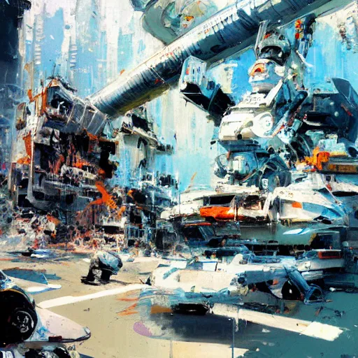 Prompt: A Character by John Berkey